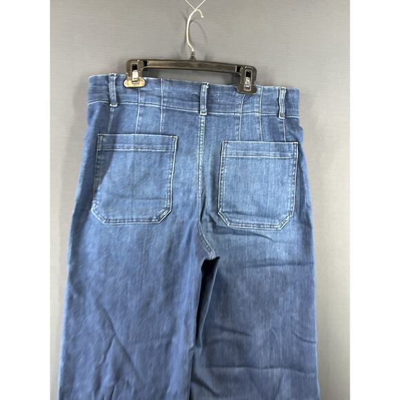 New Anthropologie The Skipper Crop High-Rise Wide-Leg Jeans Size 30 - Picture 6 of 9